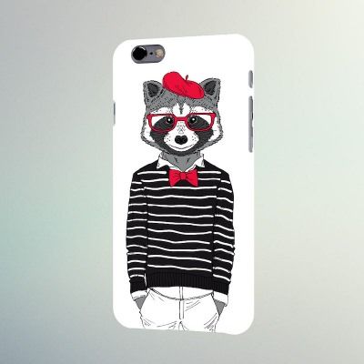 Чехол Creative для iPhone 6/6S (Енот) Чехол Creative для iPhone 6/6S (Енот)Чехлы для телефона<br>Новинка для любителей Apple, прекрасное сочетание актуального тренда с качественным производством.<br>Размер: None; Объем: None; Материал: Пластик; Цвет: Белый;