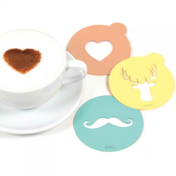 Набор трафаретов для кофе Hip coffee Набор трафаретов для кофе Hip coffeeРыбам<br>Набор трафаретов для кофе Hip coffee<br>Размер: None; Объем: None; Материал: Акрил; Цвет: None;