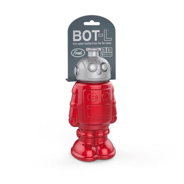 Детская бутылка Bot-L Robot Детская бутылка Bot-L RobotСервировка стола<br>Спортивная бутылка Робот (Bot-L)<br>Размер: 9 х 19 см.; Объем: None; Материал: Пластик; Цвет: Красный;