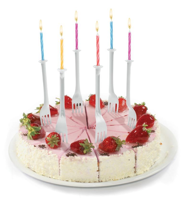 Подсвечники и свечи для торта Light bites Подсвечники и свечи для торта Light bitesДомашний уют<br>Свечи и подсвечники Вилочки (Light Bites)<br>Размер: None; Объем: None; Материал: Пластик; Цвет: Белый;