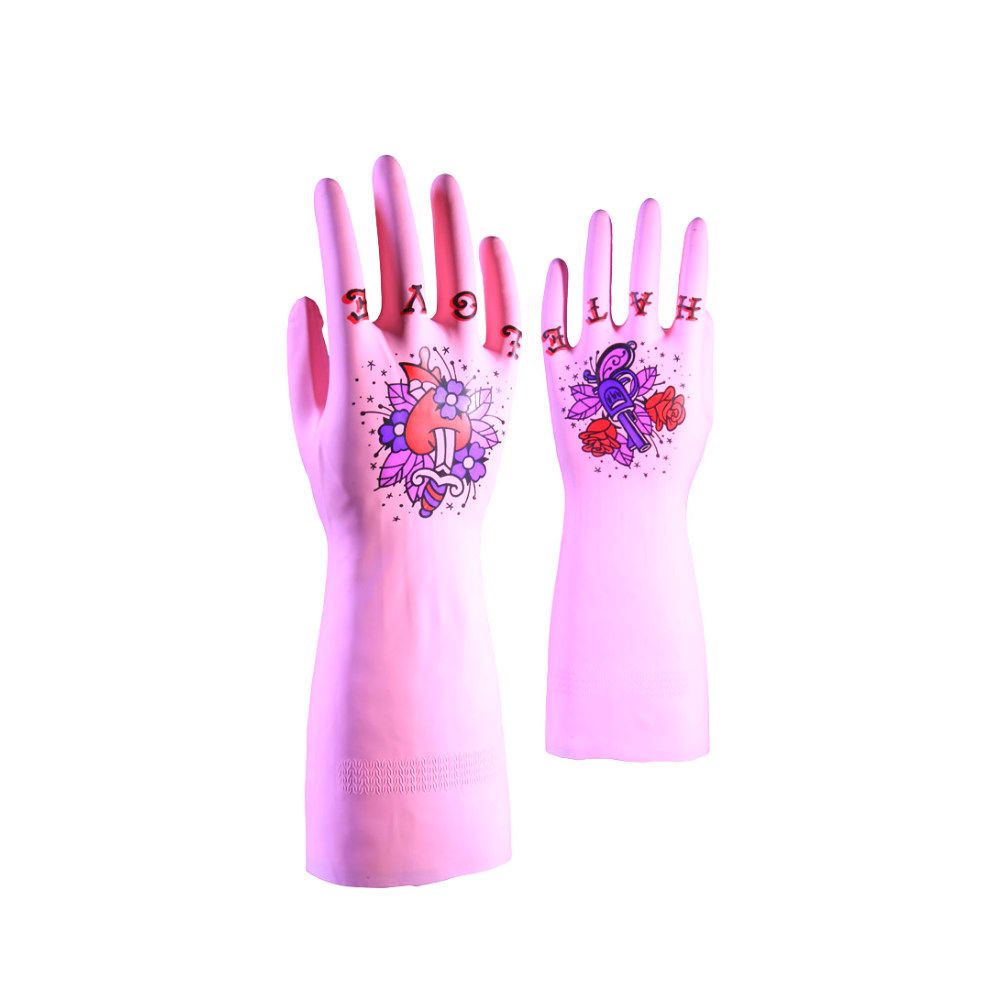 Перчатки с татуировками True Glove розовые S Перчатки с татуировками True Glove розовые SЖене<br>Татуированные перчатки TrueGlove (розовые) S<br>Размер: S; Объем: None; Материал: Латекс; Цвет: Розовый;