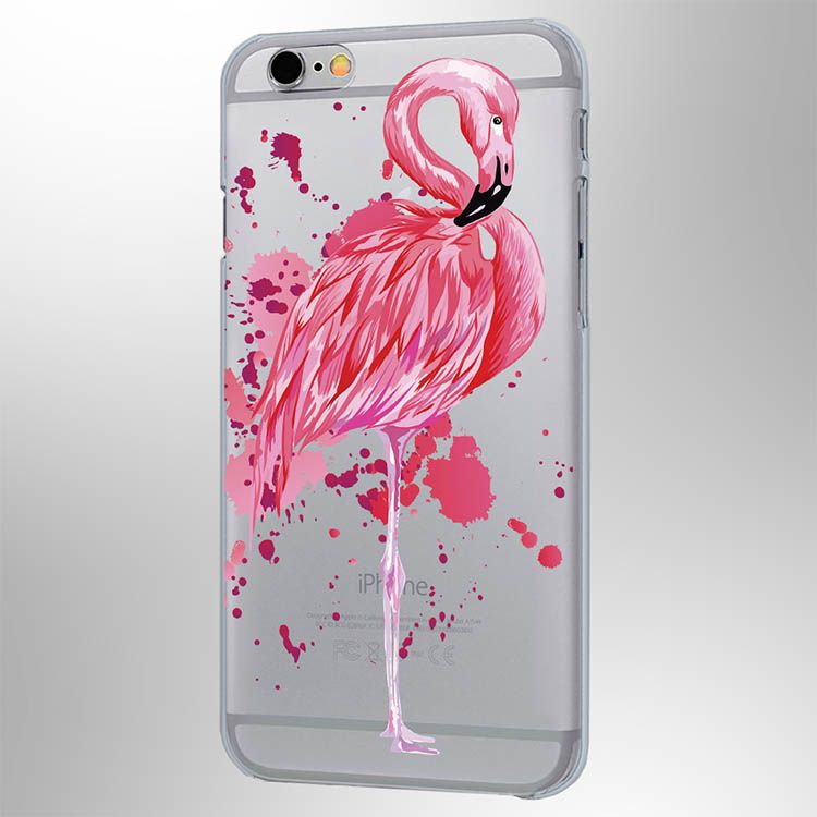 Чехол Фламинго iPhone 6/6S Чехол Фламинго iPhone 6/6SЧехлы для телефона<br>Удивительный Фламинго на вашем телефоне.<br>Размер: None; Объем: None; Материал: Пластик; Цвет: Прозрачный;