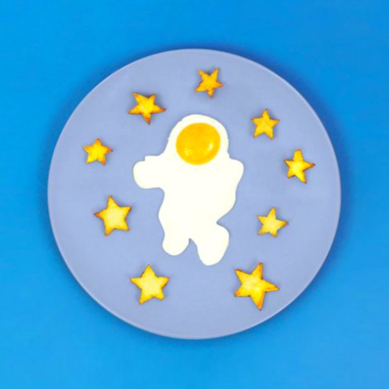 Форма для яичницы Astronaut Форма для яичницы AstronautКосмос<br>Форма для яичницы Astronaut<br>Размер: 17.5 х 20 х 2.5 см.; Объем: None; Материал: Силикон; Цвет: Белый;