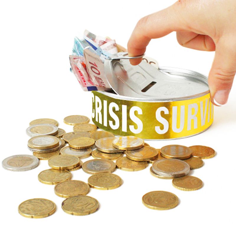 Копилка Financial Crisis Копилка Financial CrisisОригинальные подарки женщине<br>Копилка Financial Crisis<br>Размер: 10 х 3 х 10 см.; Объем: None; Материал: Металл; Цвет: None;
